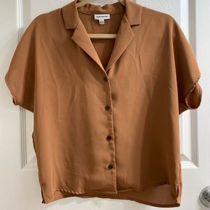 Frank and Oak collar blouse/top
